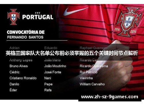 英格兰国家队大名单公布前必须掌握的五个关键时间节点解析